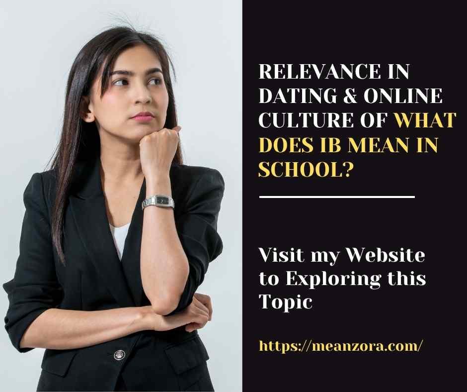 What Does IB Mean in School?